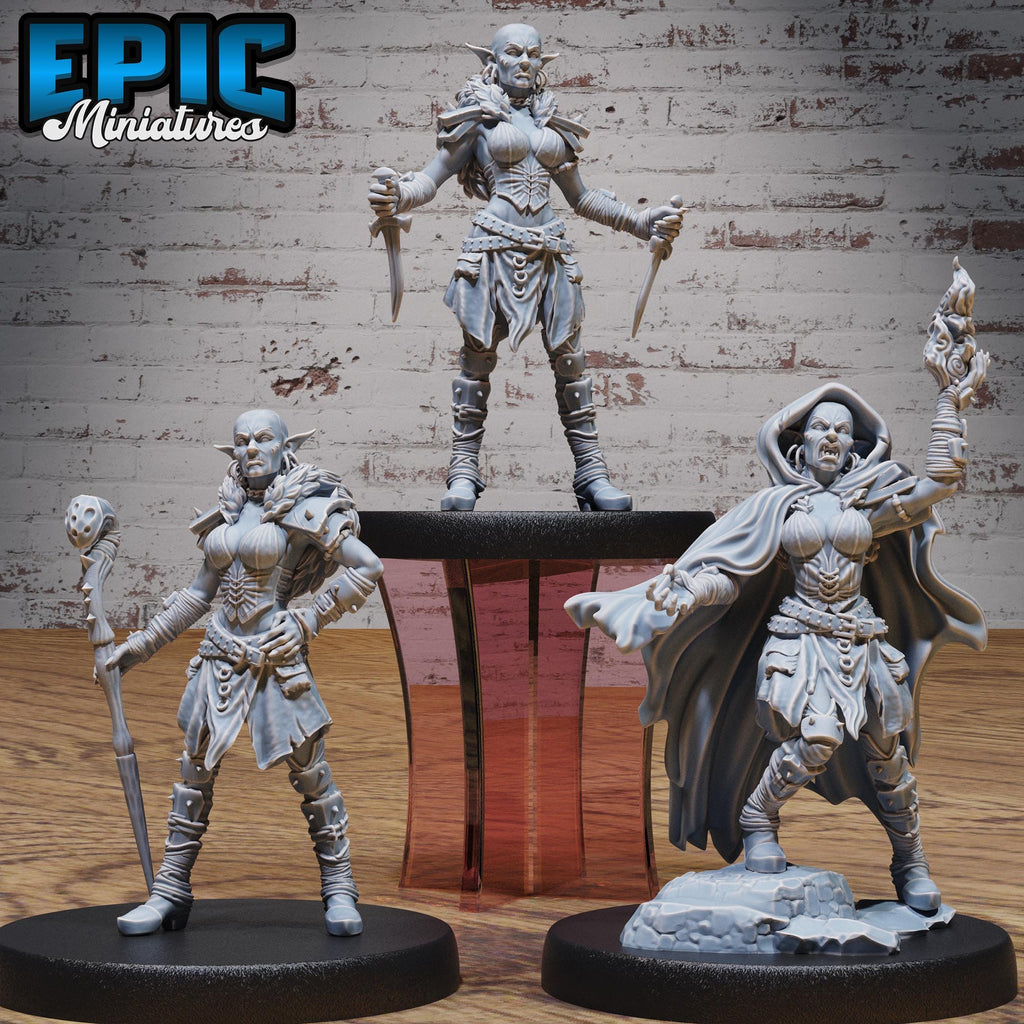 Hobgoblin Adventurer Set of 3 DND miniatures group photo Orc Army Pack