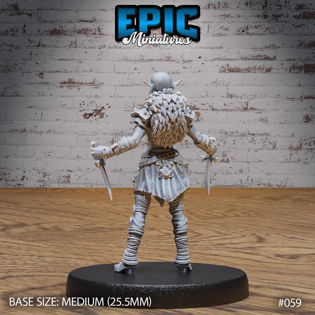 Hobgoblin Adventurer Option #059 back DND miniature Orc Army Pack 16k resin