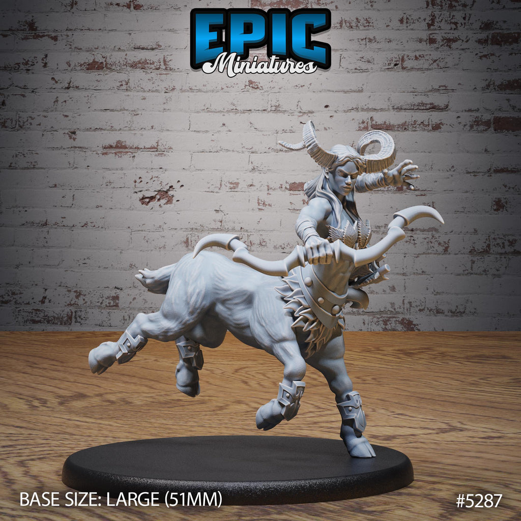 Faun Centaur Option #5287 front DND miniature Ancient Nature 16k resin