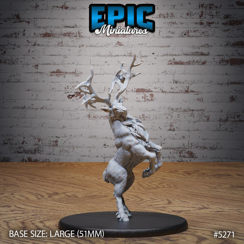 Deer King Option #5271 front DND miniature Ancient Nature 16k resin