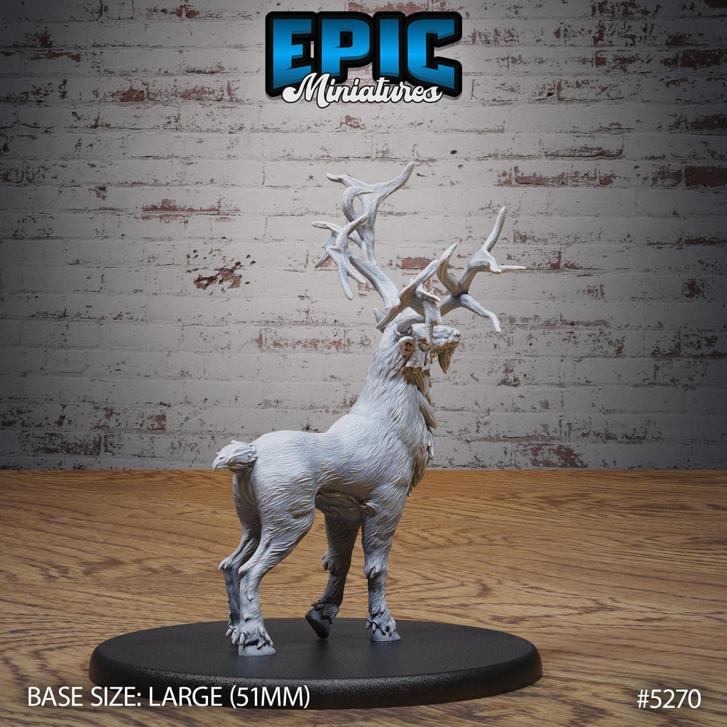 Deer King Option #5270 (2) back DND miniature Ancient Nature 16k resin
