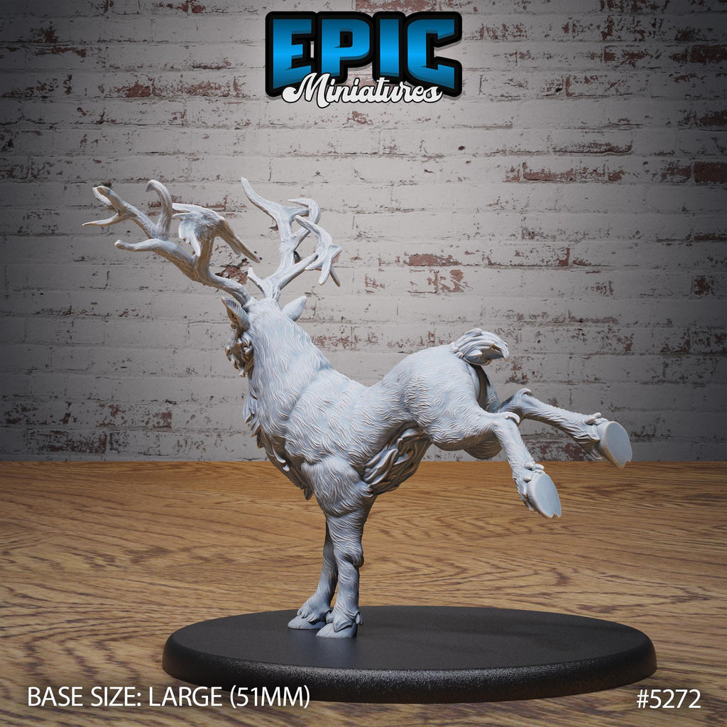 Deer King Option #5272 back DND miniature Ancient Nature 16k resin