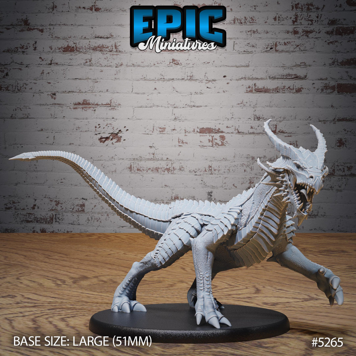 Copper Guard Drake Option #5265 front DND miniature Ancient Nature 16k resin