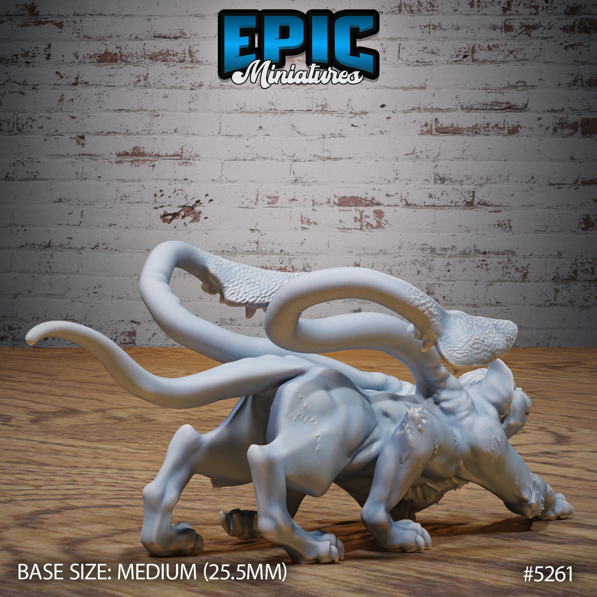 Baby Phase Panther Option #5261 back DND miniature Ancient Nature 16k resin