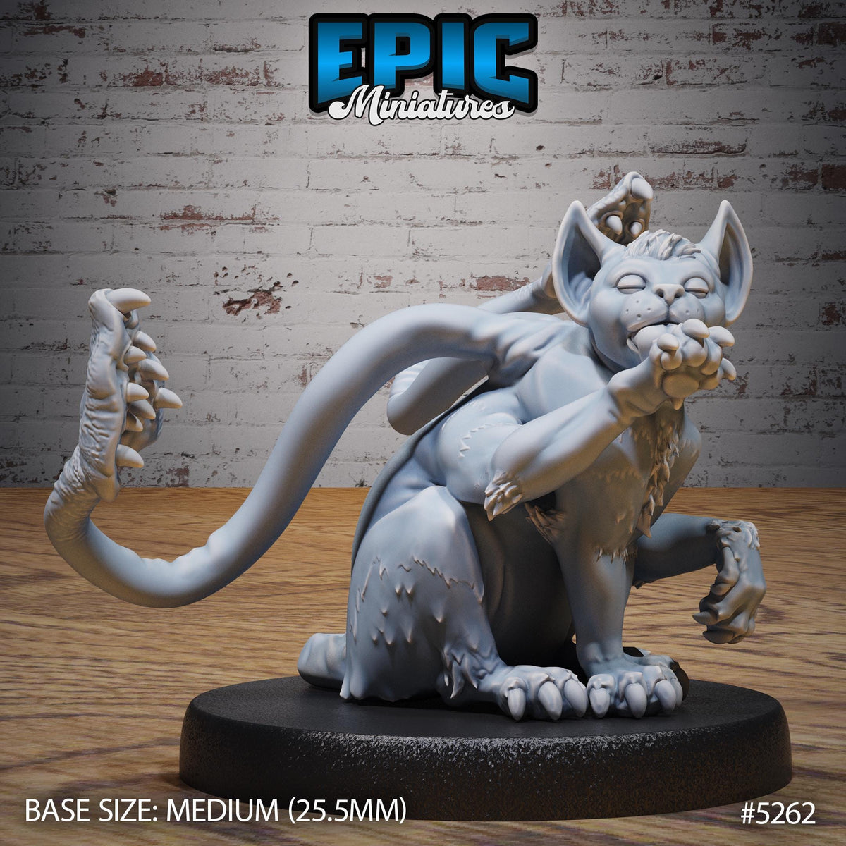 Baby Phase Panther Option #5262 front DND miniature Ancient Nature 16k resin