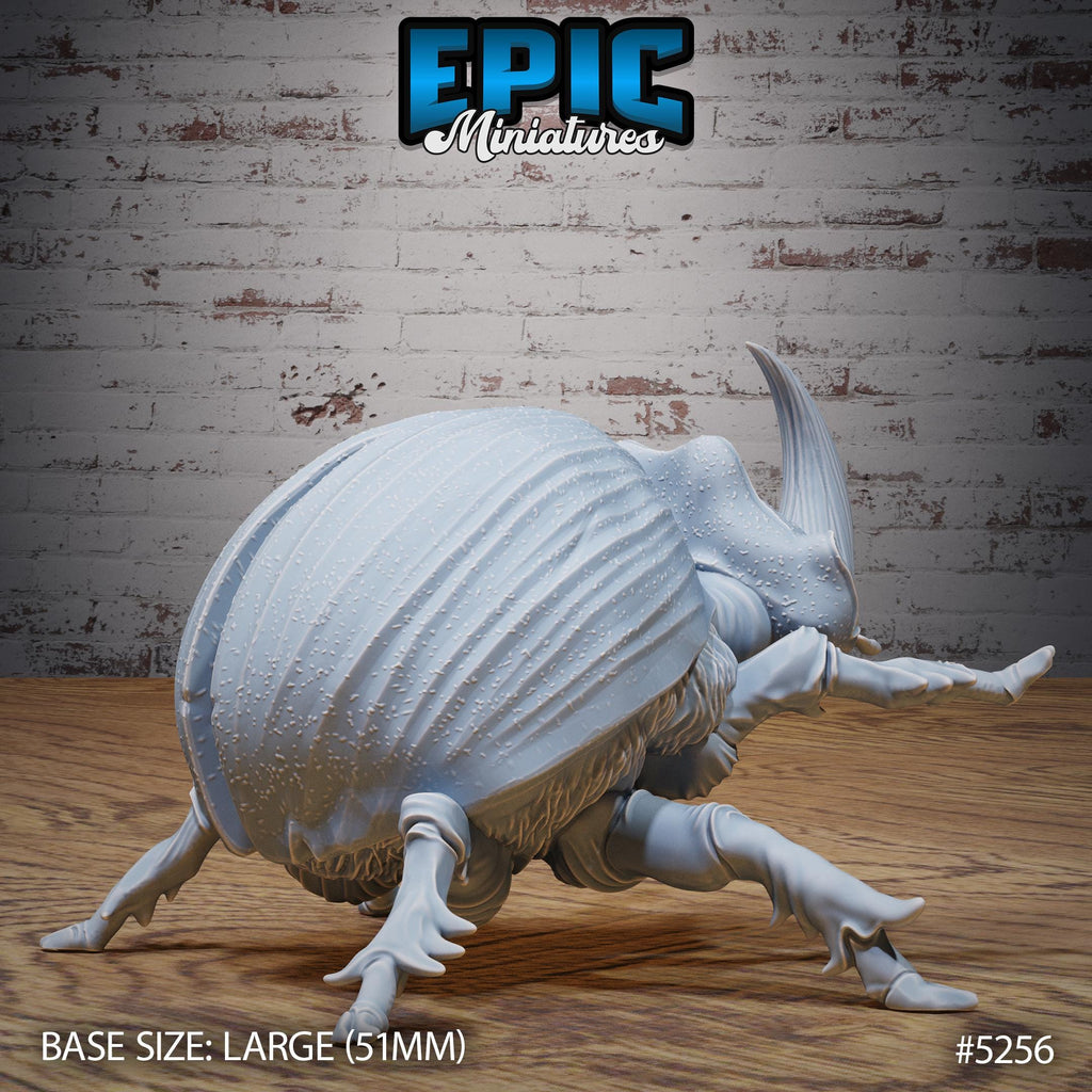 Giant Dung Beetle Option #5256 back DND miniature Ancient Nature 16k resin