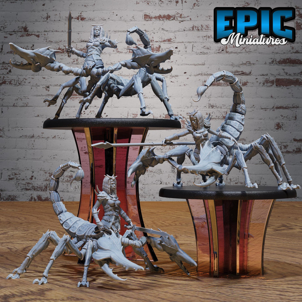 Scorpion Centaur Lady Set of 3 DND miniatures group photo Oriental Fortress