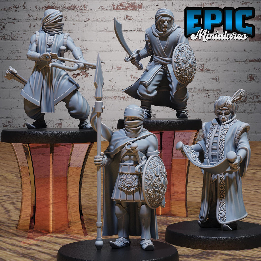 Oriental Army Option #5222 front DND miniature Oriental Fortress 16k resin