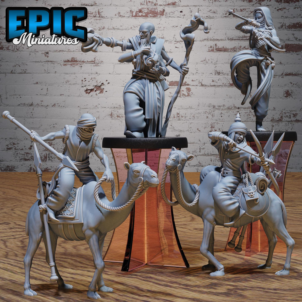 Oriental Army Set of 8 DND miniatures group photo Oriental Fortress