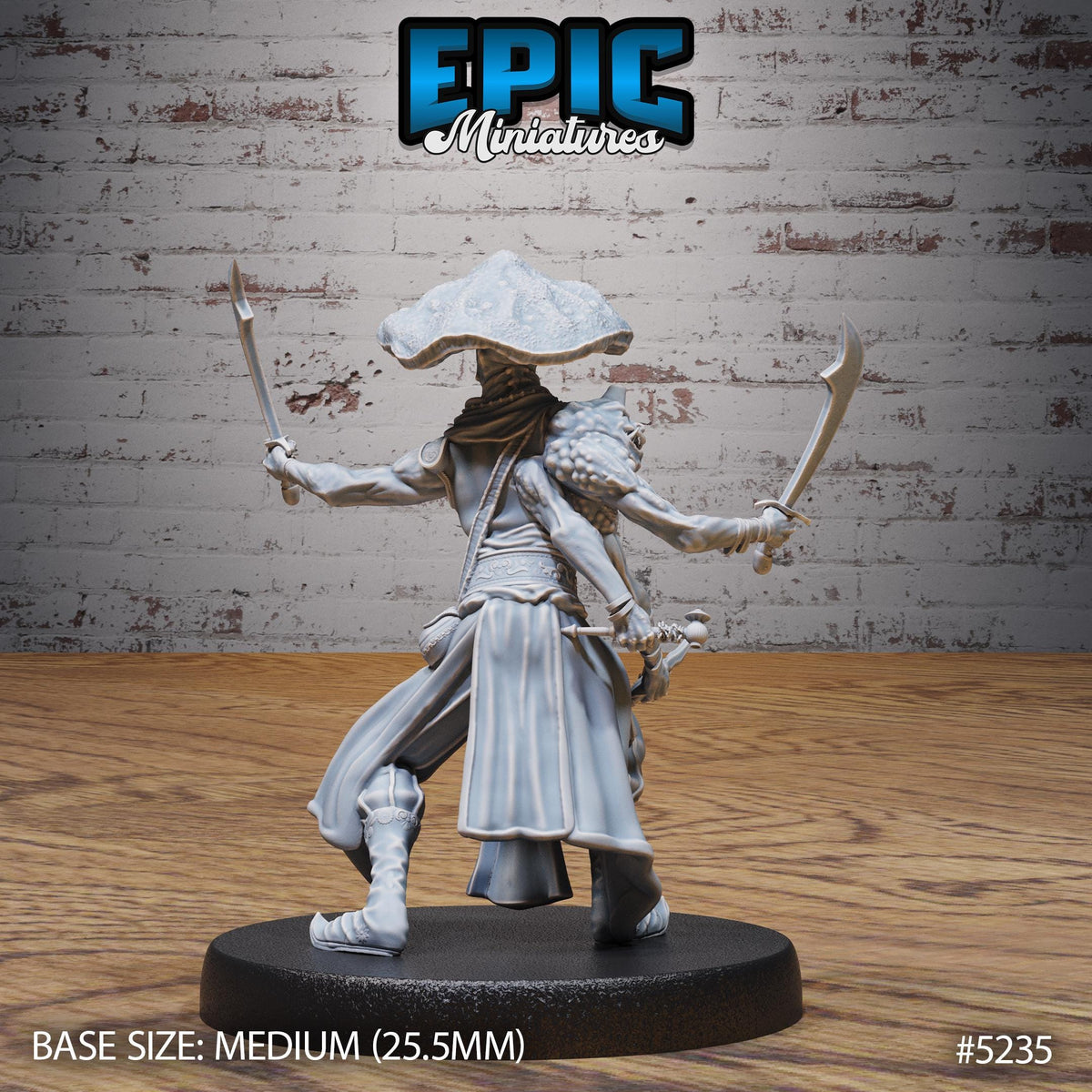 Oriental Fungi Merchant Option #5235 back DND miniature Oriental Fortress 16k resin