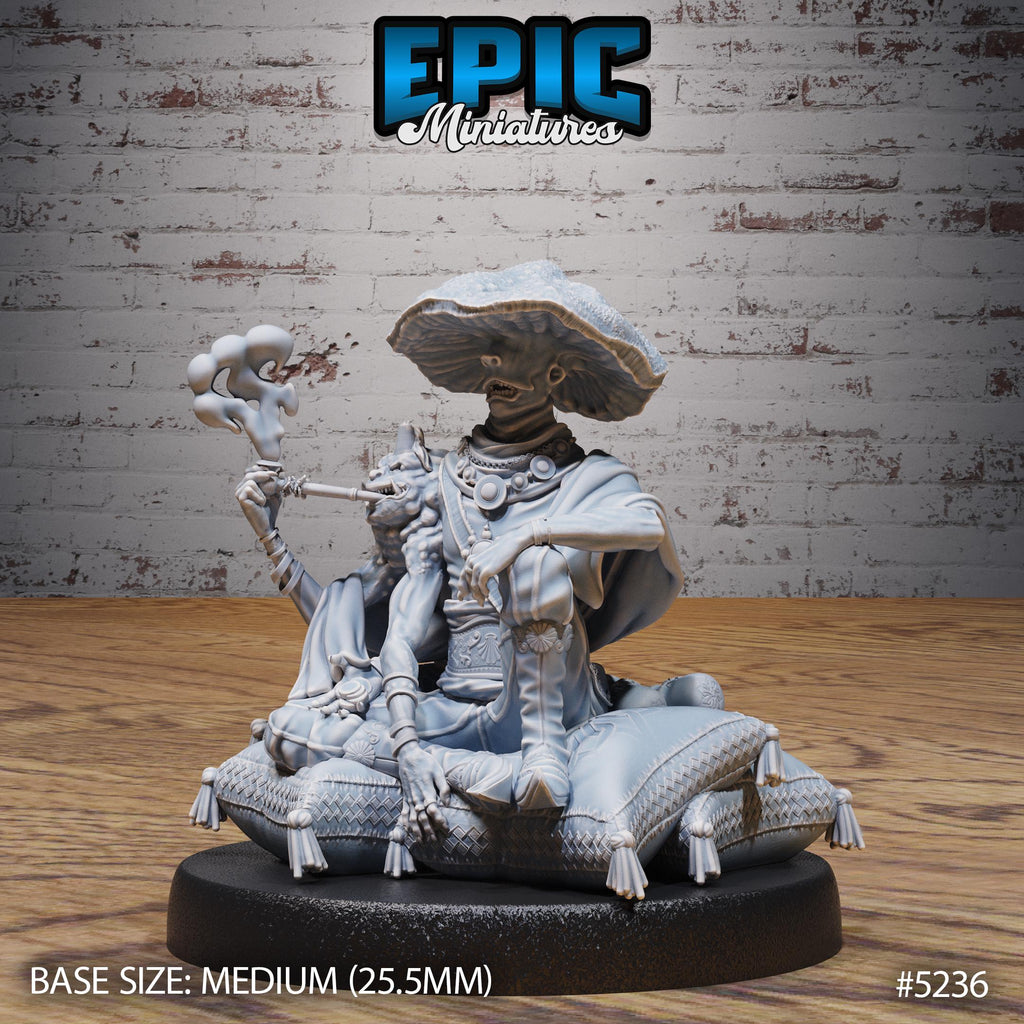 Oriental Fungi Merchant Option #5236 front DND miniature Oriental Fortress 16k resin