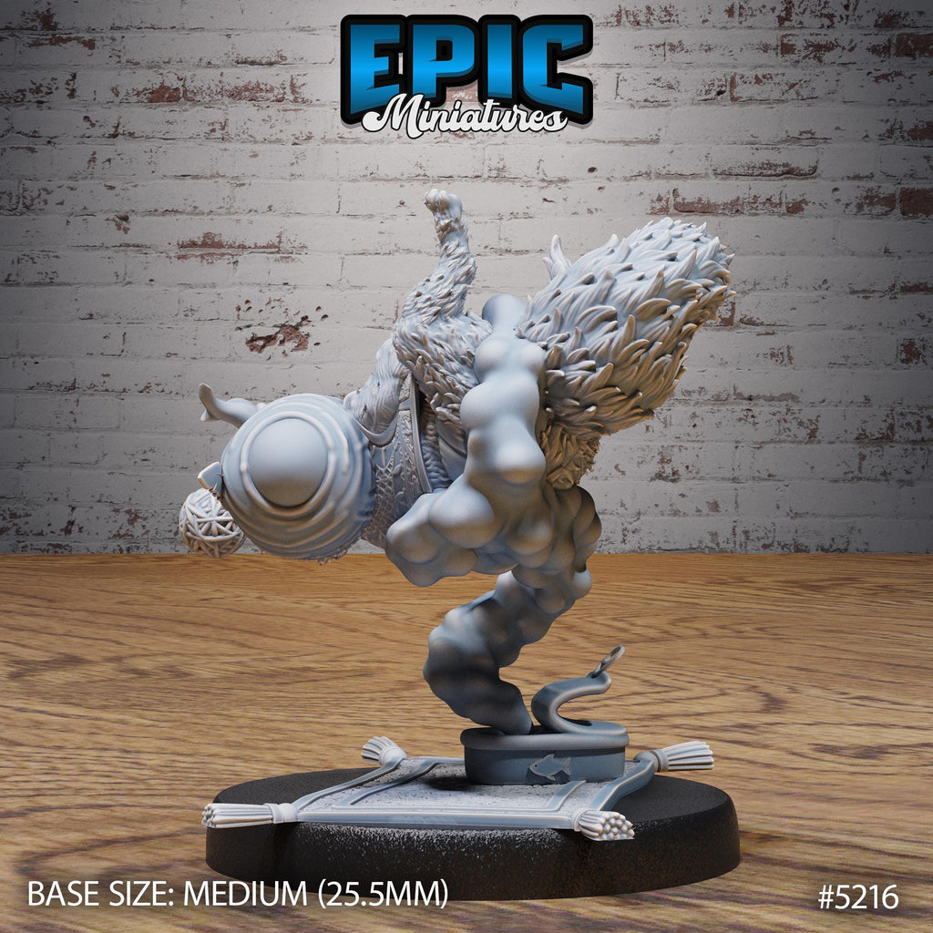 Cat Djinn Option #5216 back DND miniature Oriental Fortress 16k resin
