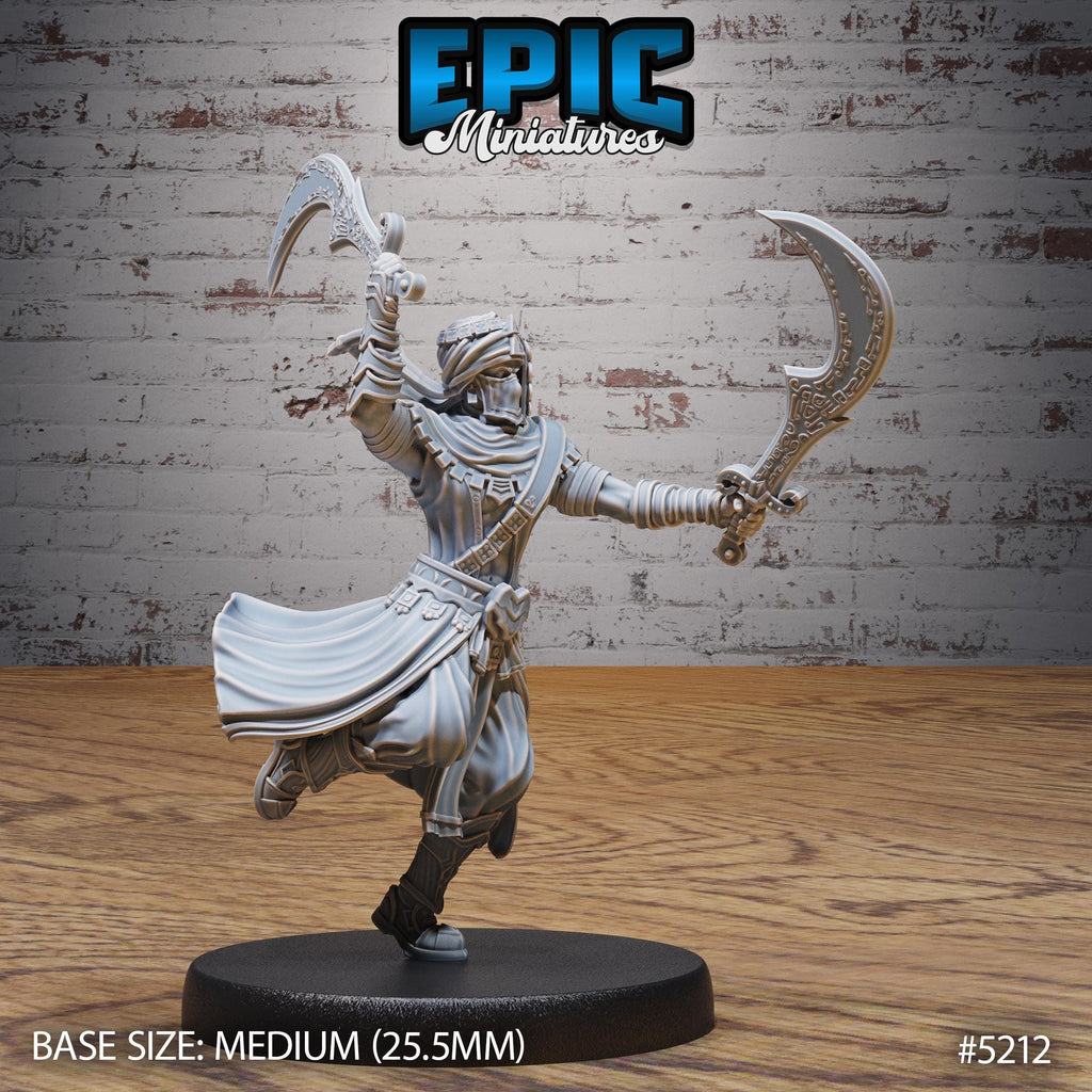 Assassin Prince Option #5212 front DND miniature Oriental Fortress 16k resin