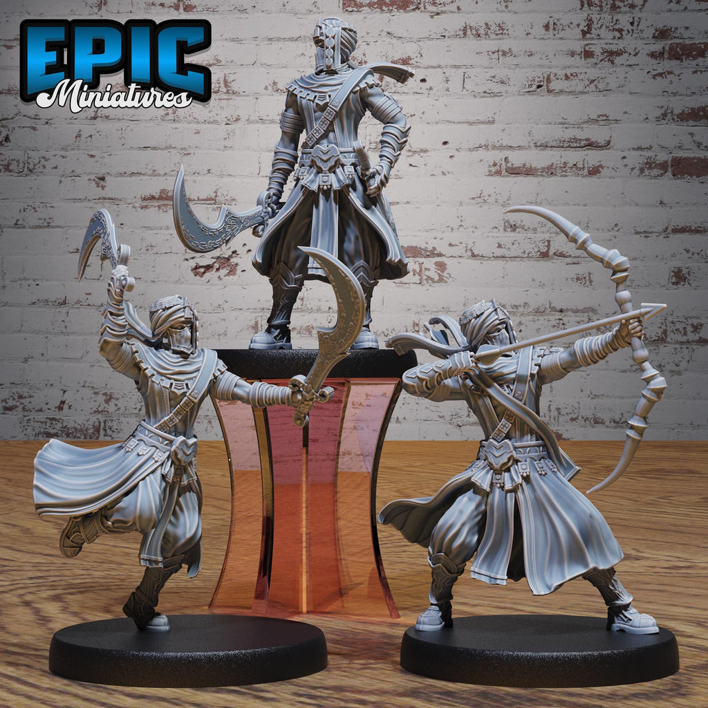 Assassin Prince Set of 3 DND miniatures group photo Oriental Fortress