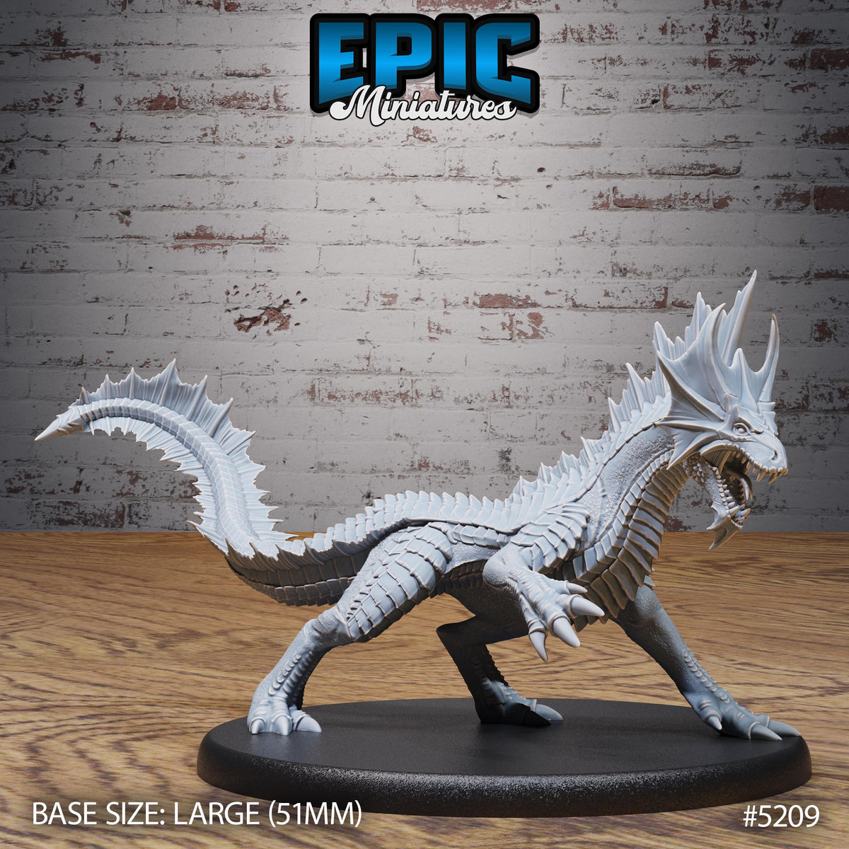 Guard Drake Brass Option #5209 front DND miniature Oriental Fortress 16k resin