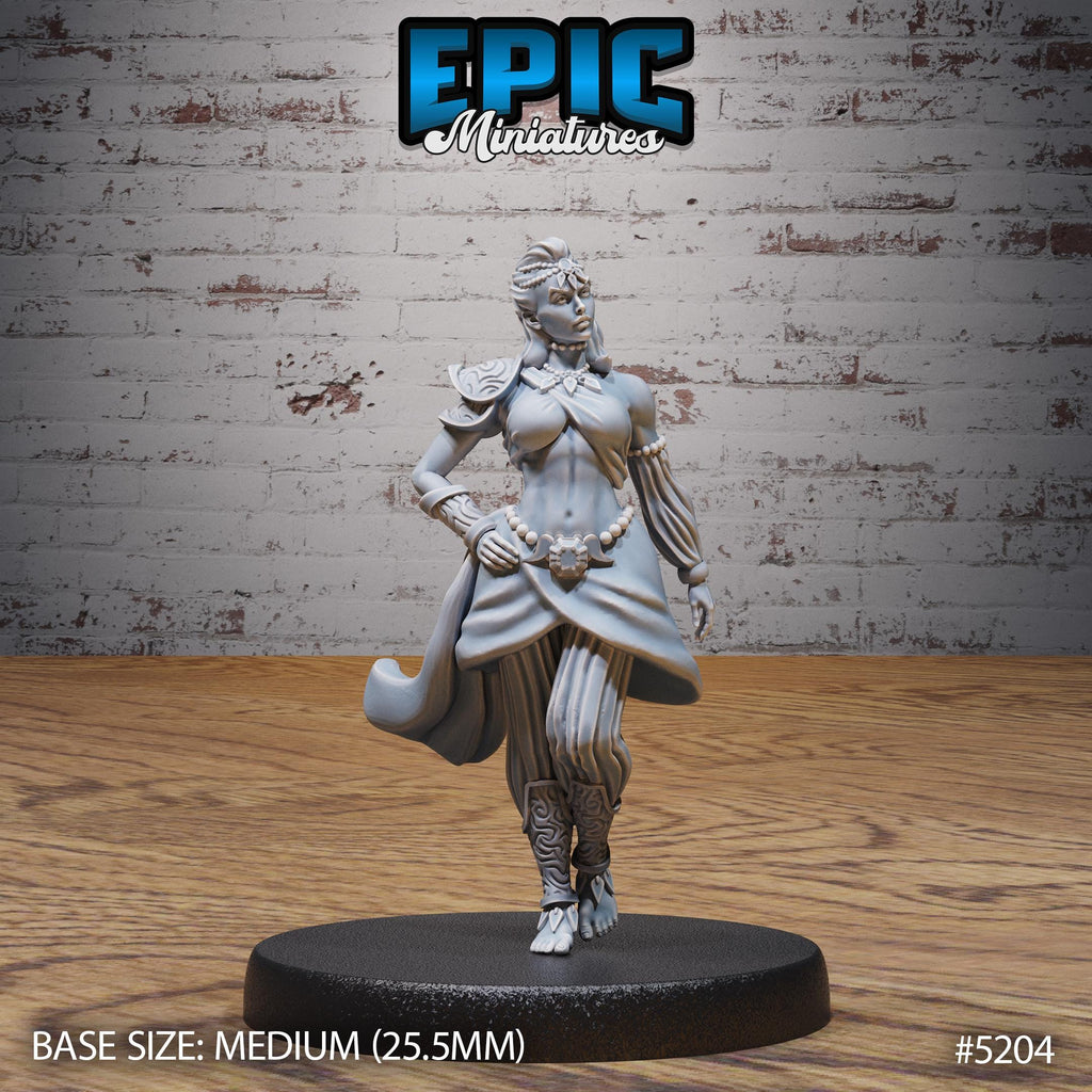 Belly Dancer Option #5204 front DND miniature Oriental Fortress 16k resin