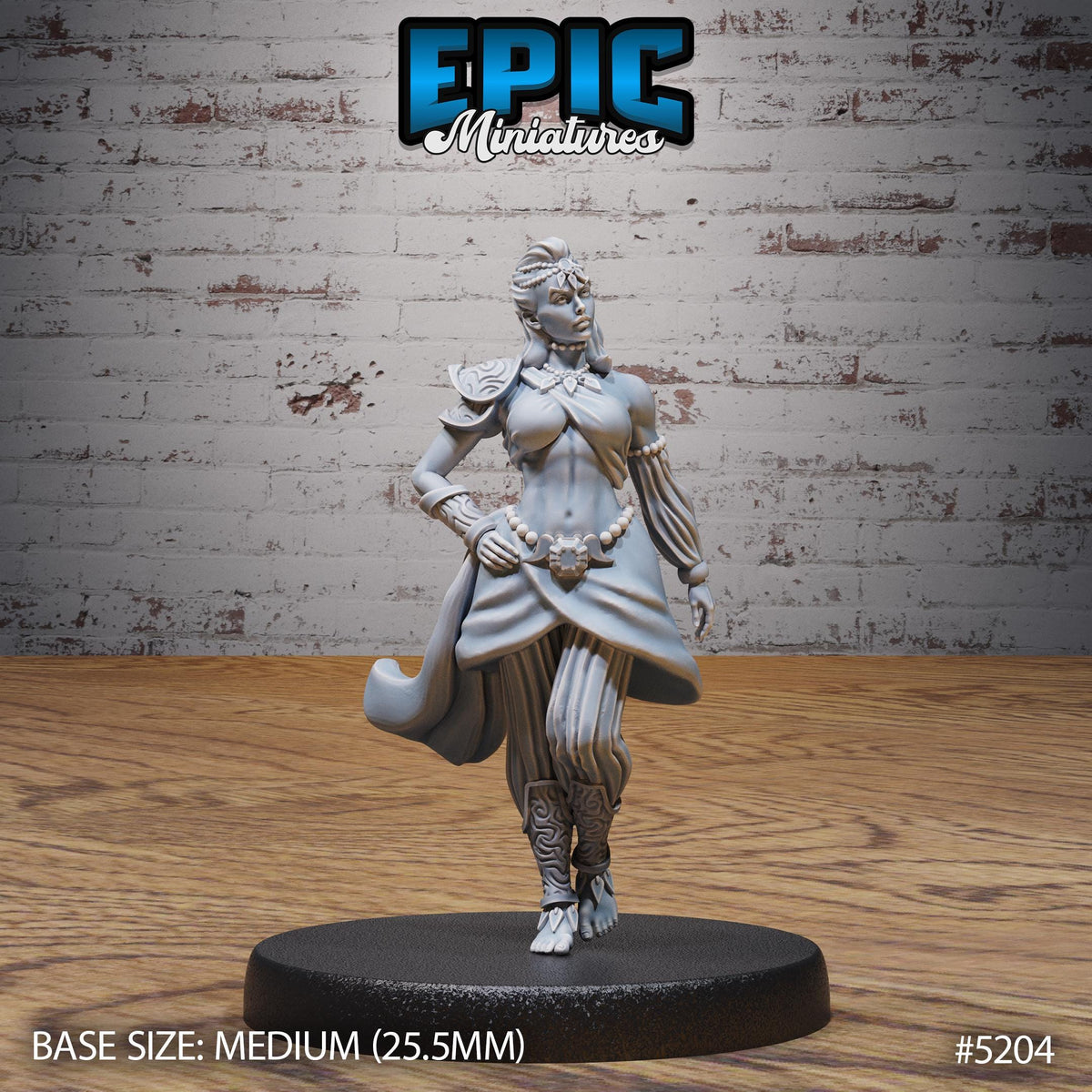 Belly Dancer Option #5204 front DND miniature Oriental Fortress 16k resin