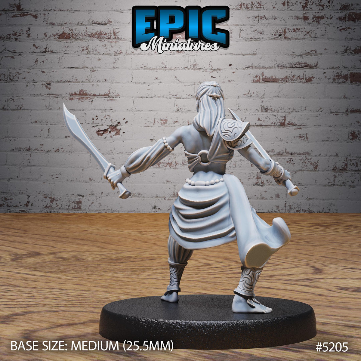 Belly Dancer Option #5205 back DND miniature Oriental Fortress 16k resin