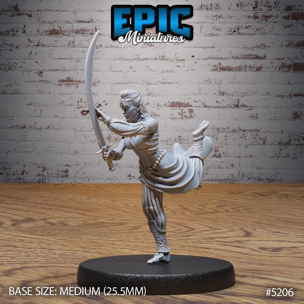Belly Dancer Option #5206 front DND miniature Oriental Fortress 16k resin