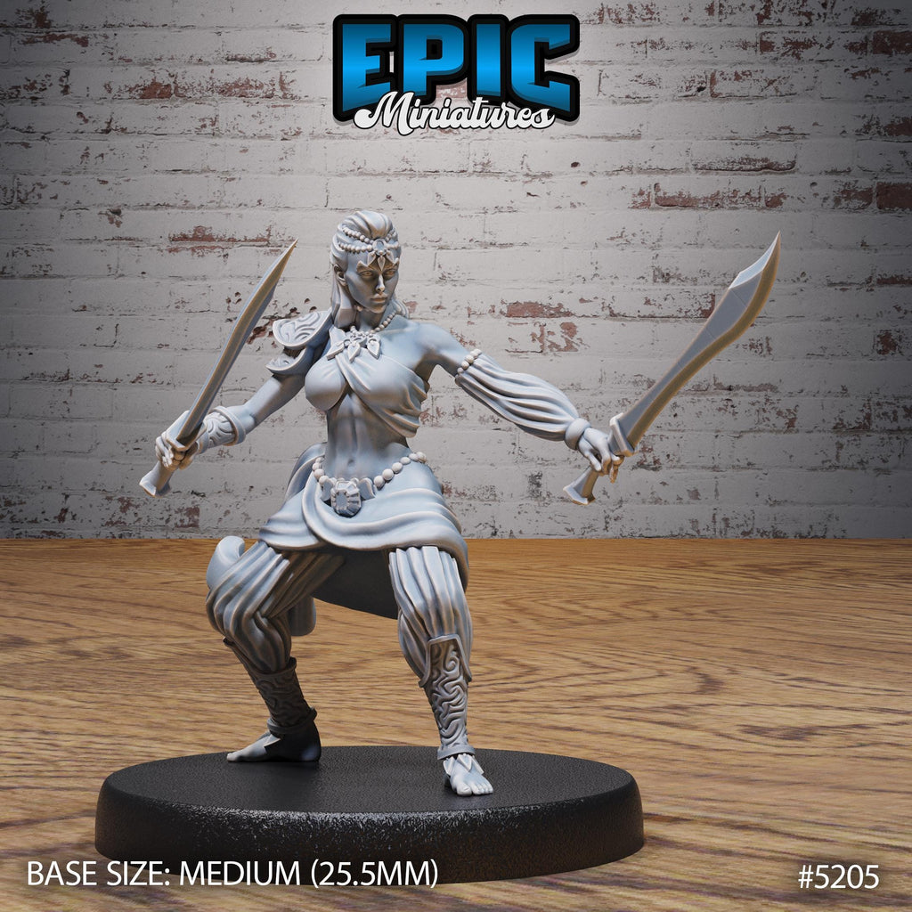 Belly Dancer Option #5205 front DND miniature Oriental Fortress 16k resin