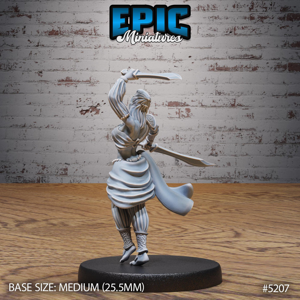 Belly Dancer Option #5207 back DND miniature Oriental Fortress 16k resin
