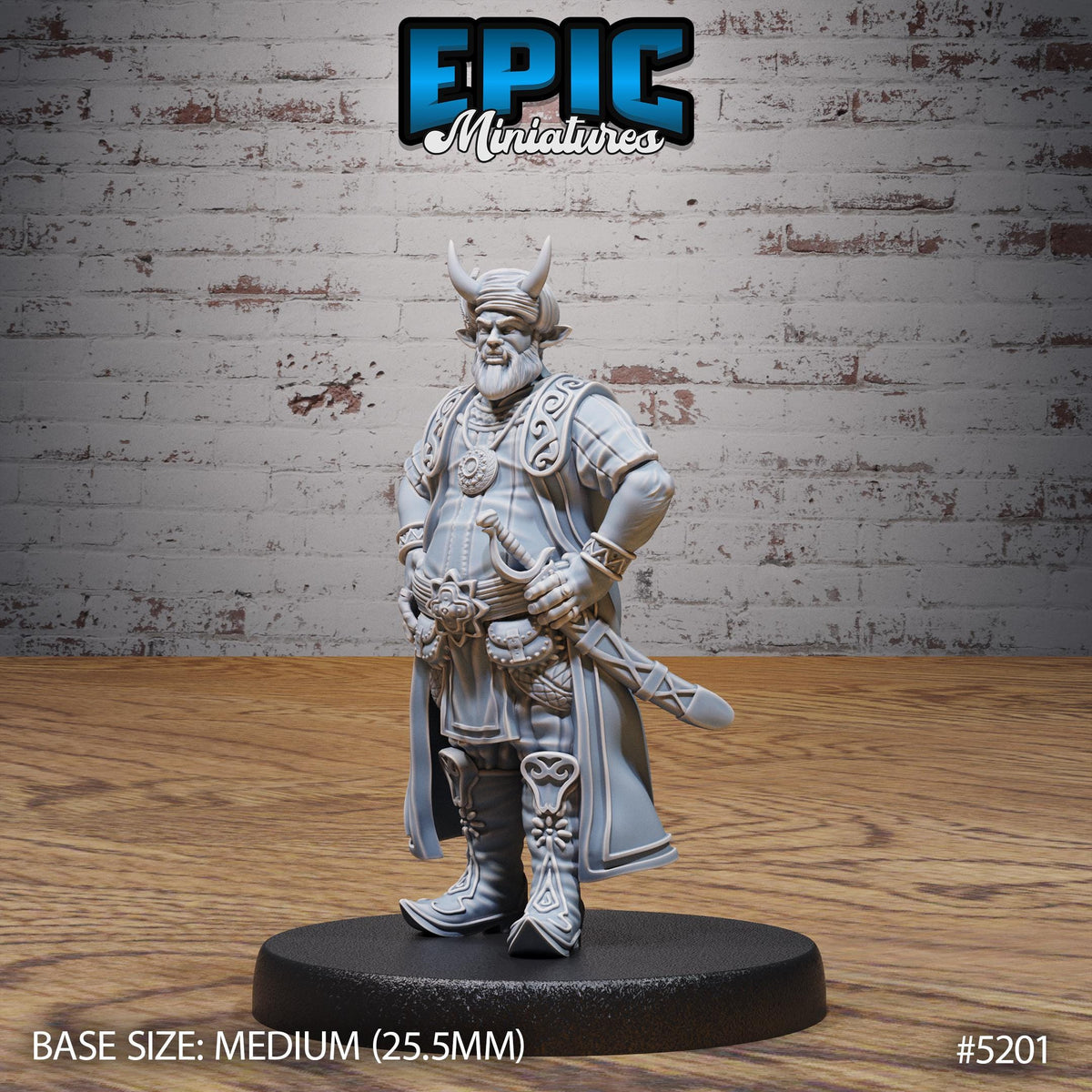 Tiefling Merchant Option #5201 front DND miniature Oriental Fortress 16k resin