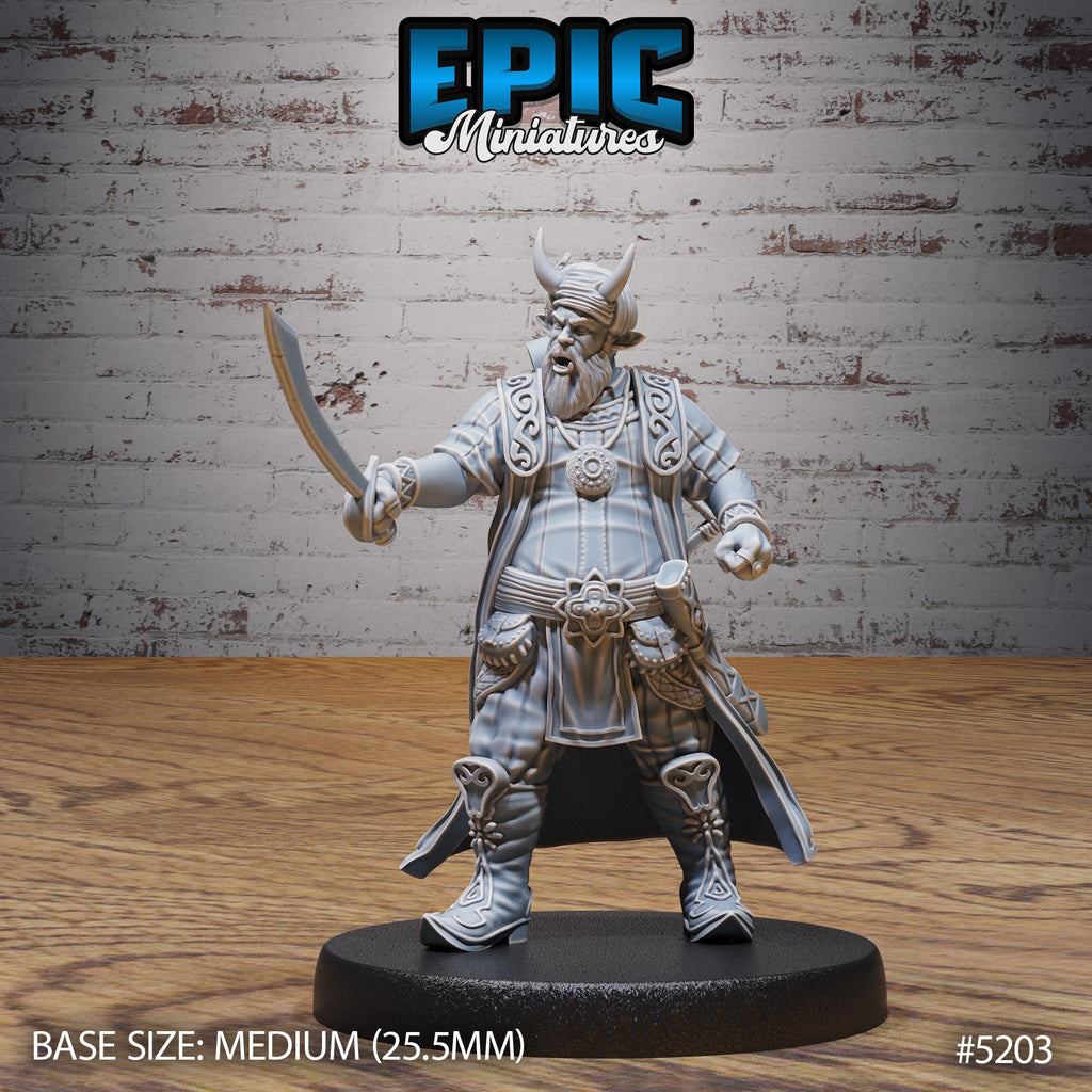 Tiefling Merchant Option #5203 front DND miniature Oriental Fortress 16k resin