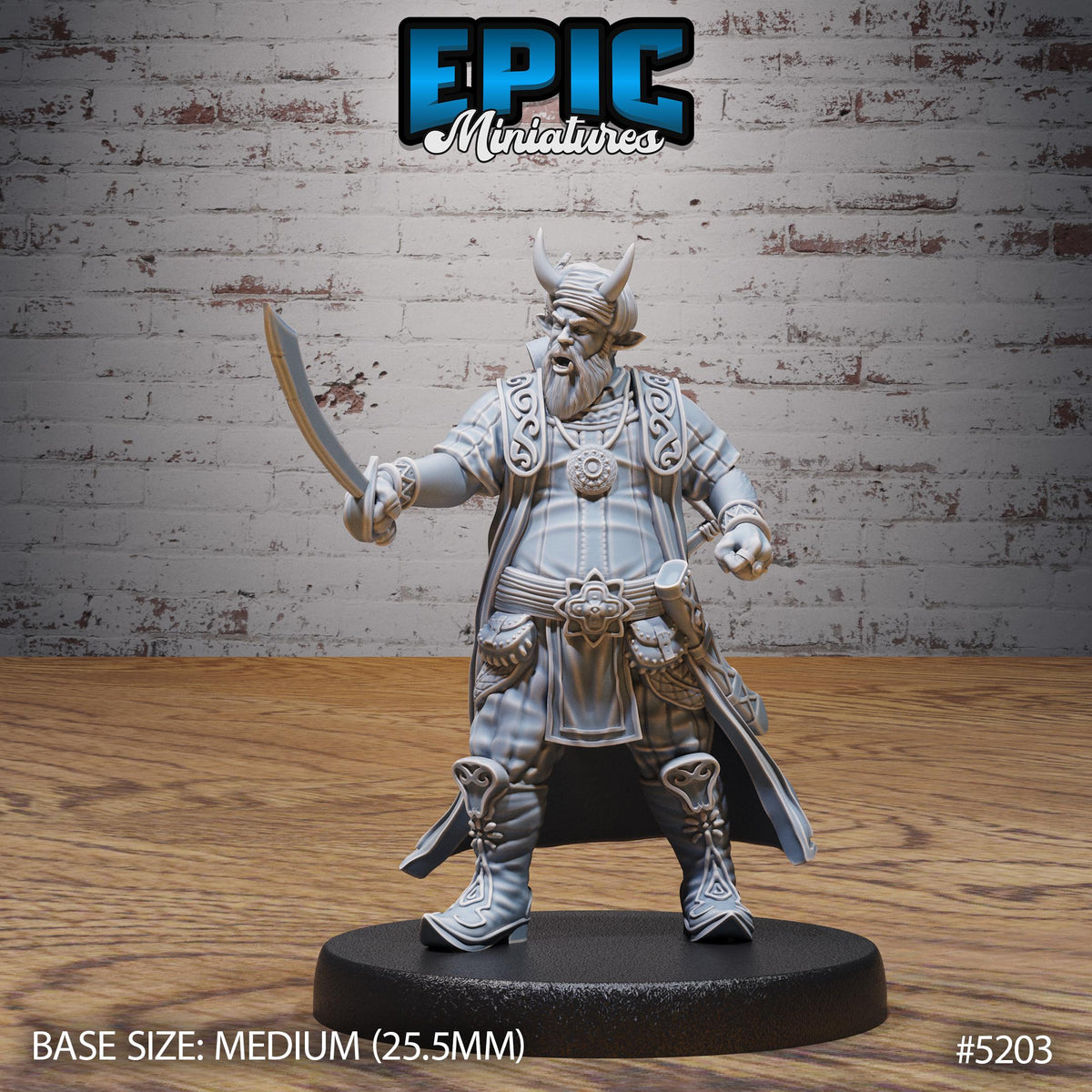 Tiefling Merchant Option #5203 front DND miniature Oriental Fortress 16k resin
