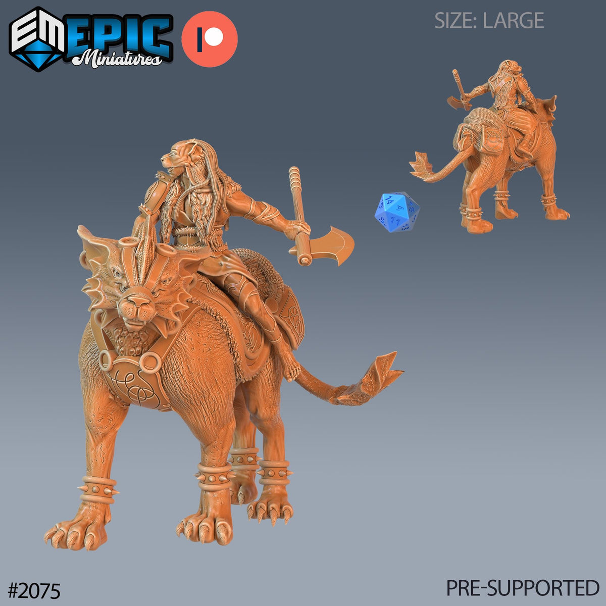 Masked Hunter Option #2075 front DND miniature Cruel Marshes 16k resin