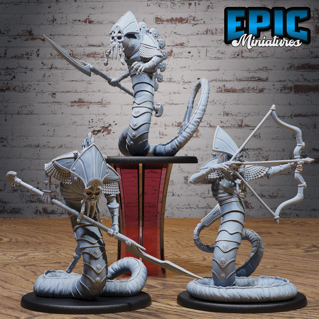 Death Serpent Set of 3 DND miniatures group photo Bloody Night