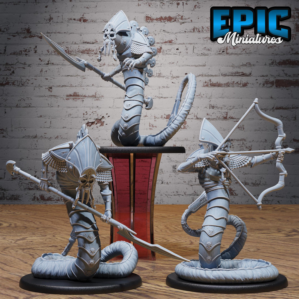 Death Serpent Set of 3 DND miniatures group photo Bloody Night