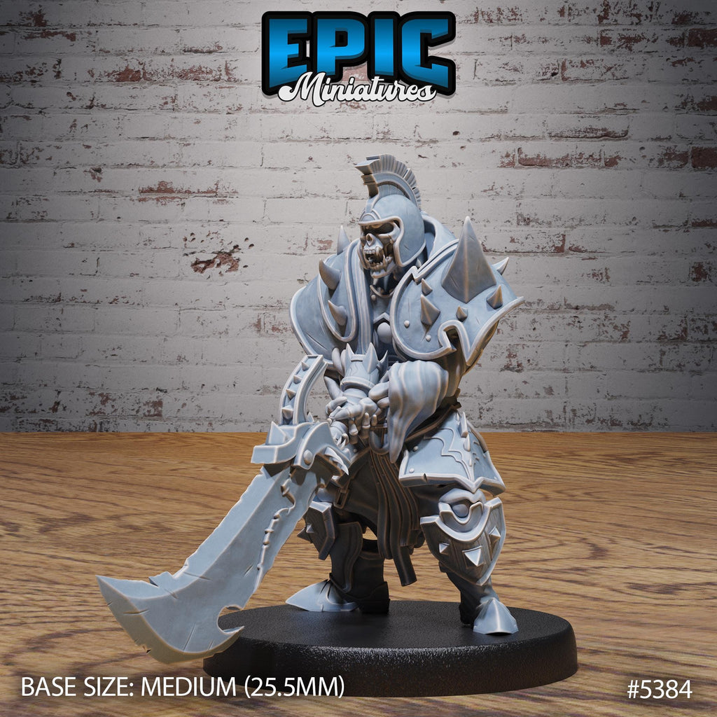 Skeleton Heavy Gladiator 2 v2 front DND miniature Bloody Night 16k resin