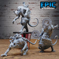 Cat Folk Zombie Set of 3 DND miniatures group photo Bloody Night