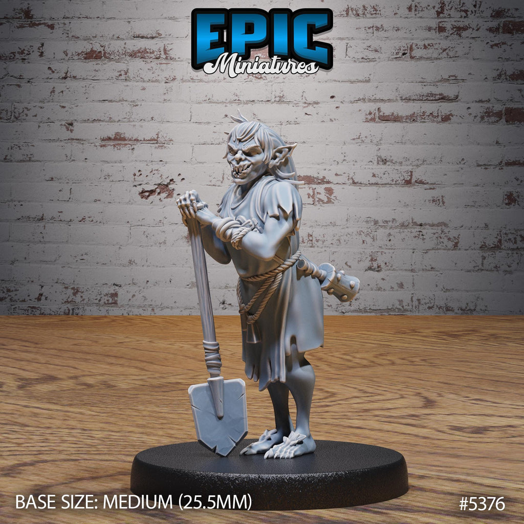 Ghoul Spawn Servant Option #5376 front DND miniature Bloody Night 16k resin