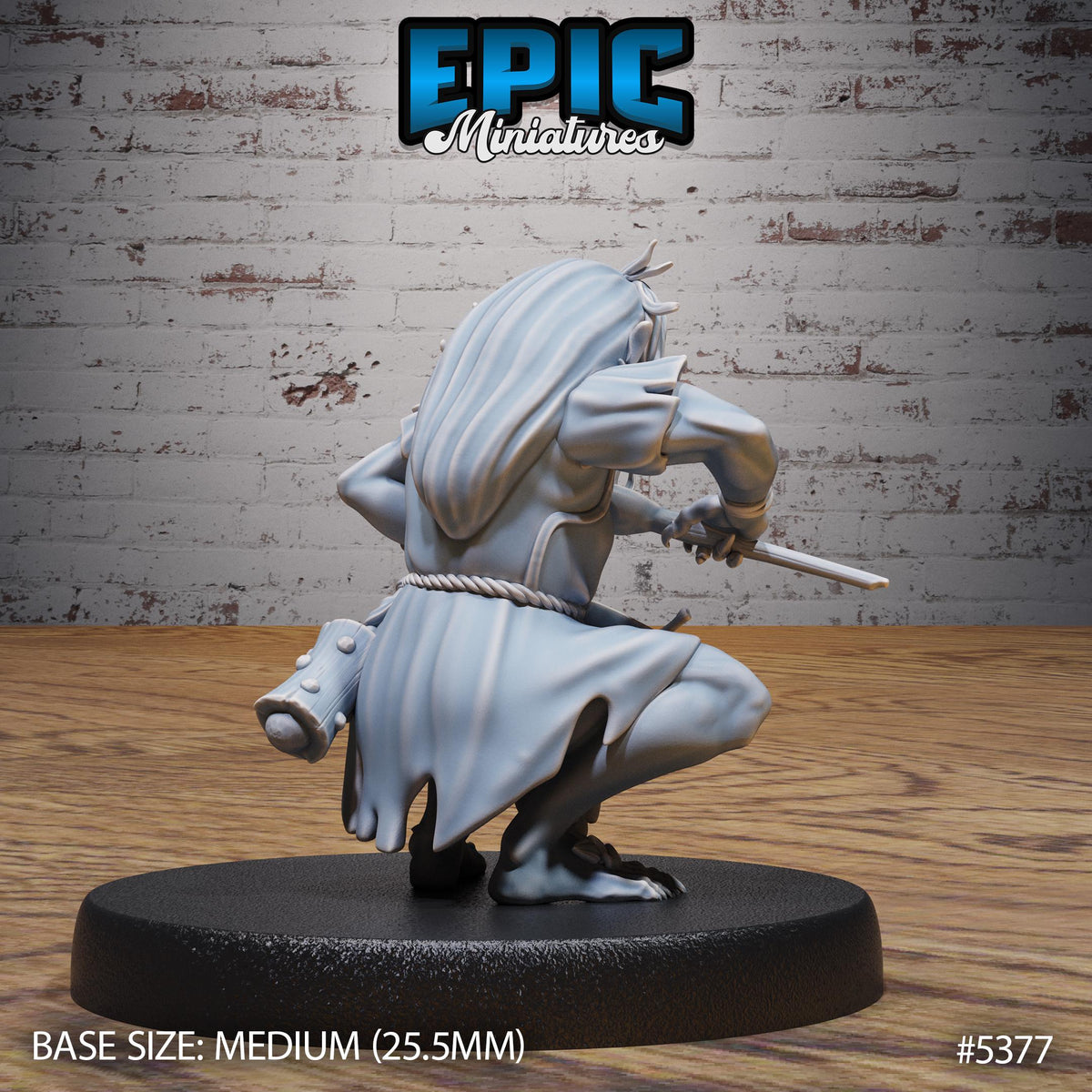 Ghoul Spawn Servant Option #5377 back DND miniature Bloody Night 16k resin