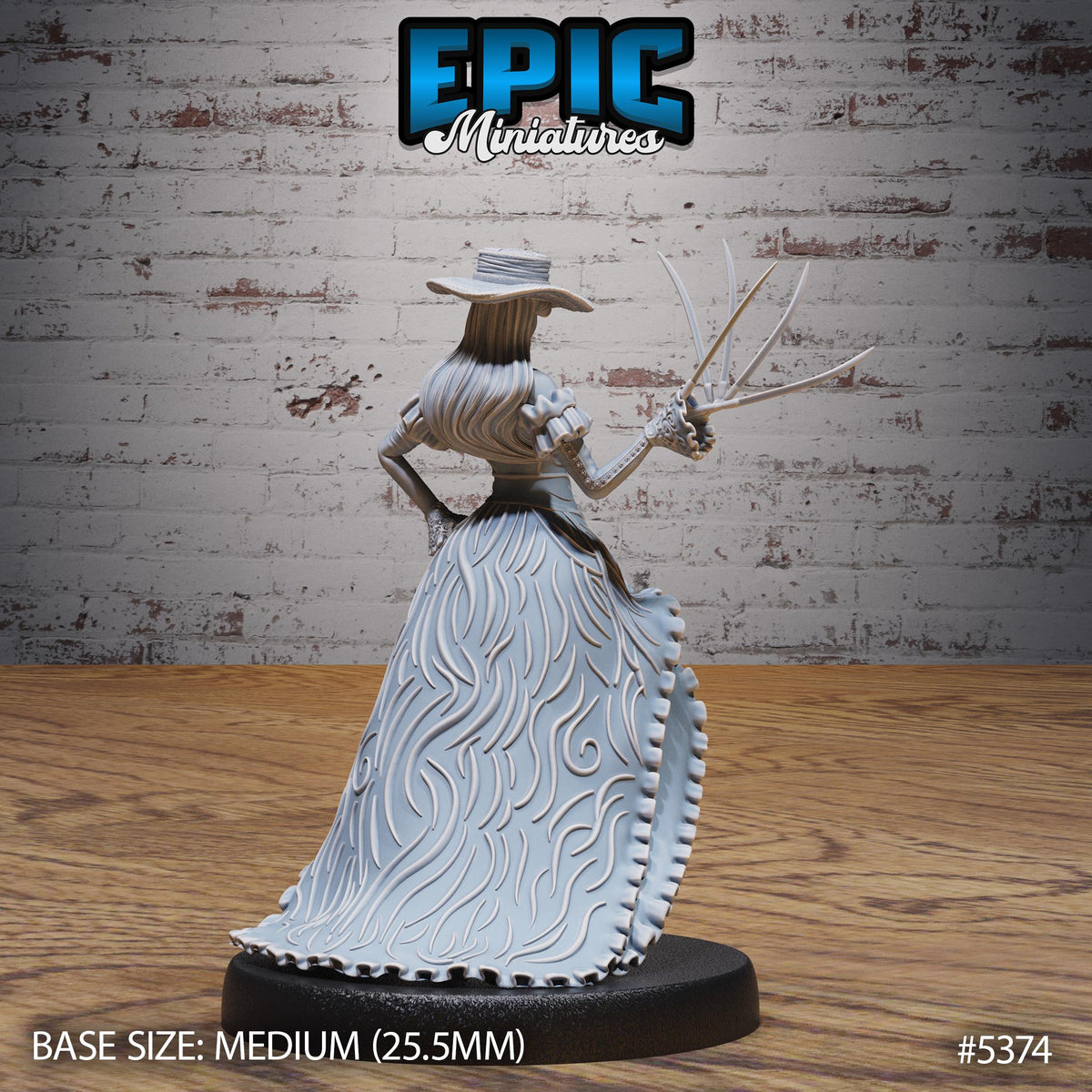 Royal Vampire Lady Option #5374 back DND miniature Bloody Night 16k resin