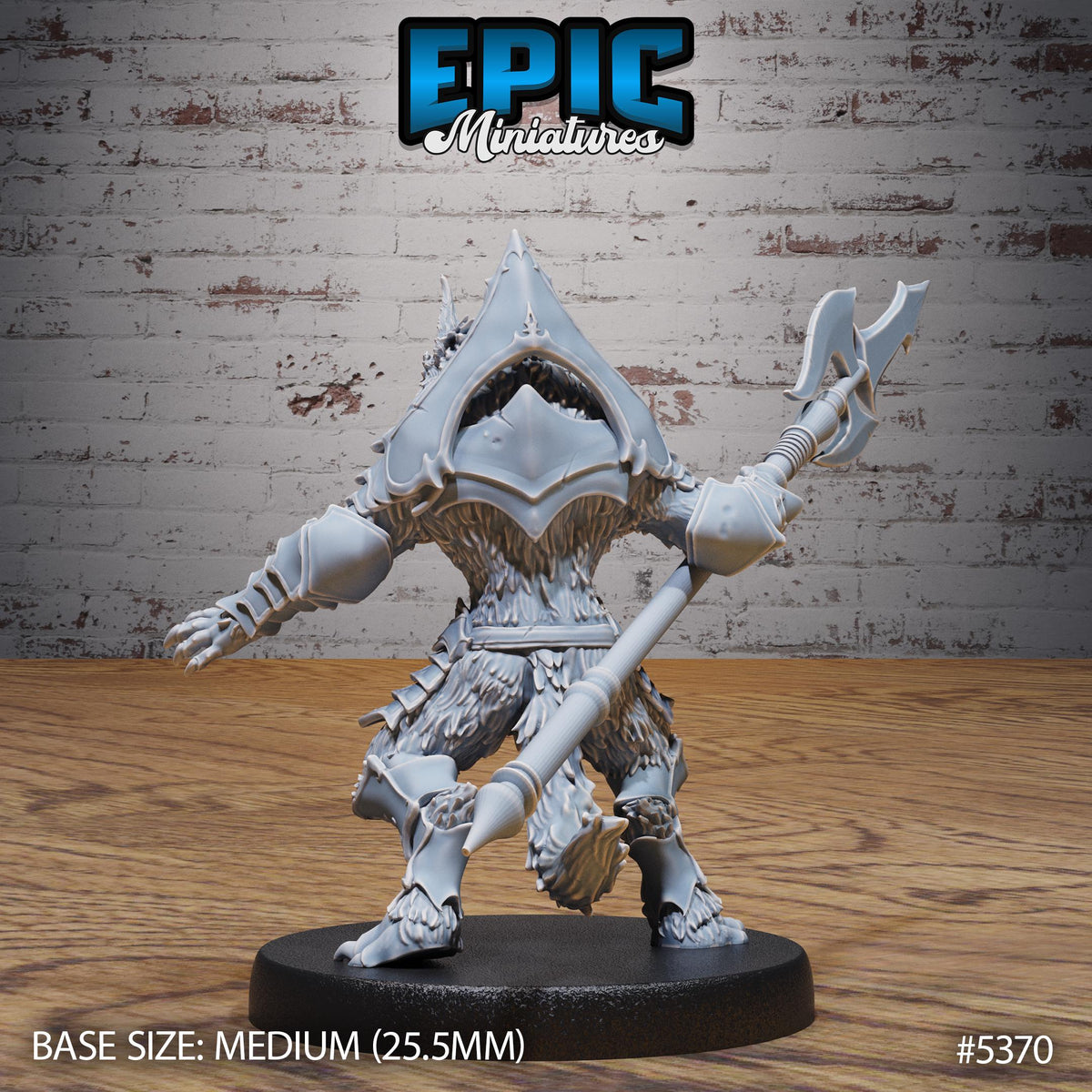 Werewolf Warrior Option #5370 back DND miniature Bloody Night 16k resin