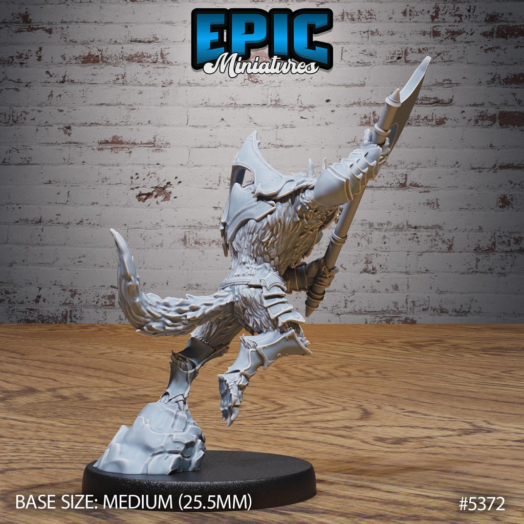 Werewolf Warrior Option #5372 back DND miniature Bloody Night 16k resin