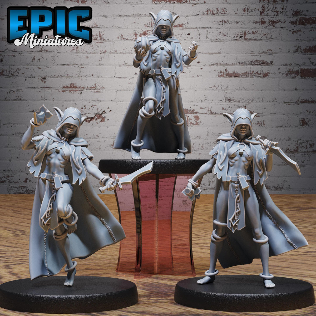 Elf Vampire Lady Option #5366 front DND miniature Bloody Night 16k resin