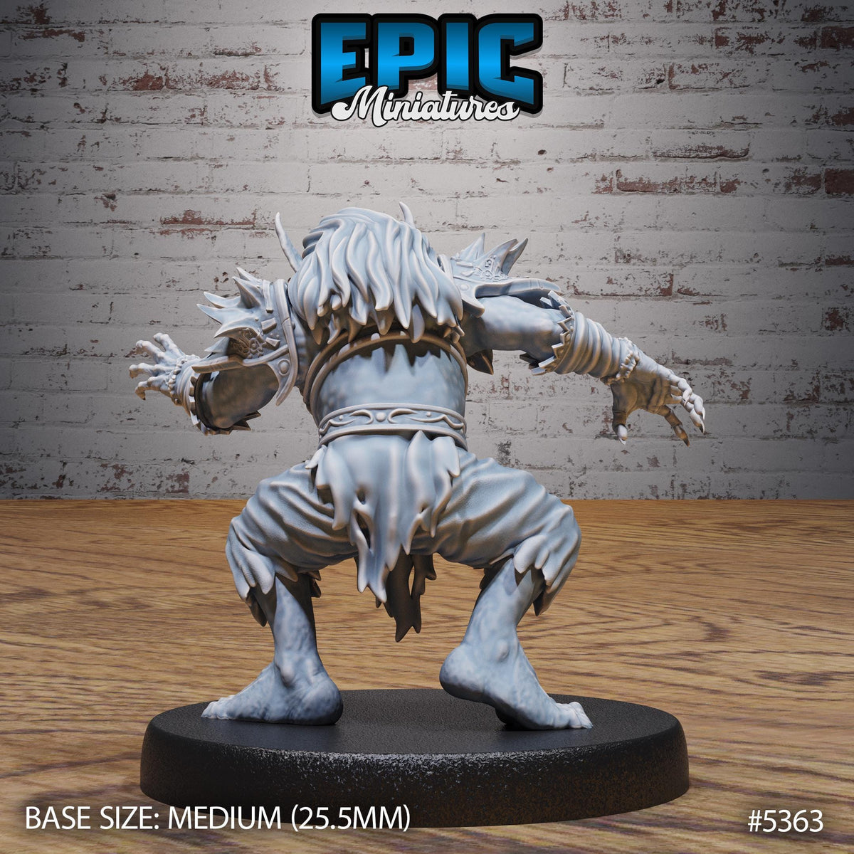 Dwarf Vampire Option #5363 back DND miniature Bloody Night 16k resin