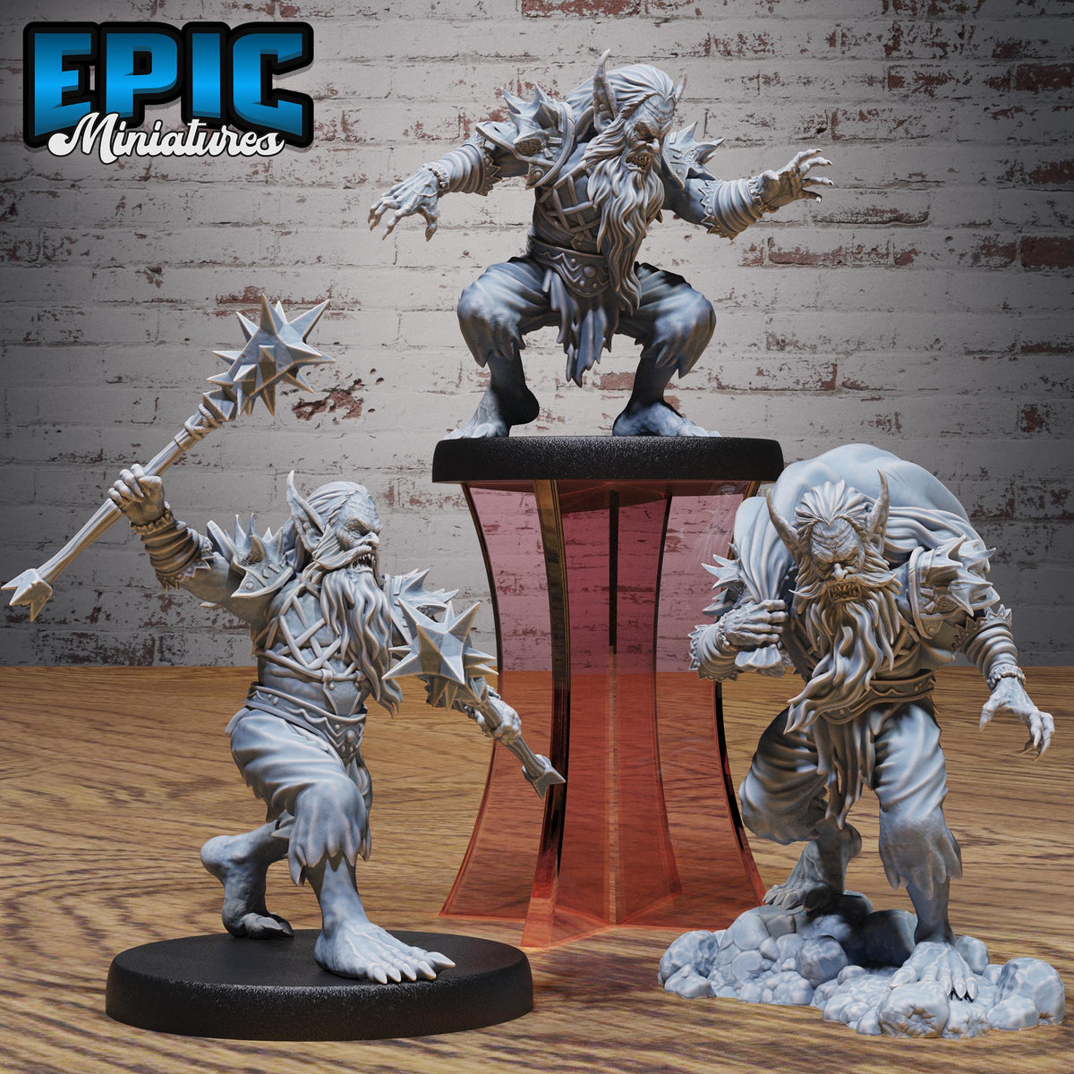 Dwarf Vampire Set of 3 DND miniatures group photo Bloody Night