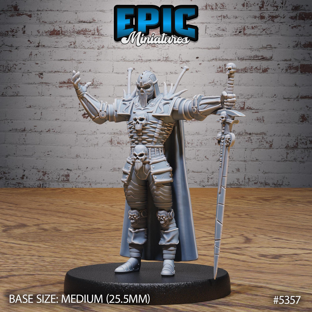 Necro Knight Option #5357 front DND miniature Bloody Night 16k resin