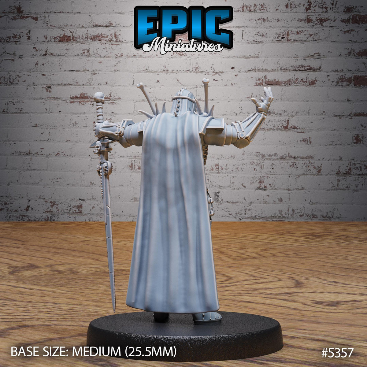 Necro Knight Option #5357 back DND miniature Bloody Night 16k resin