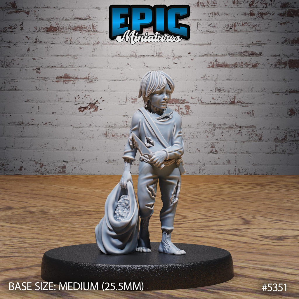 Zombie Villager Option #5352 front DND miniature Bloody Night 16k resin