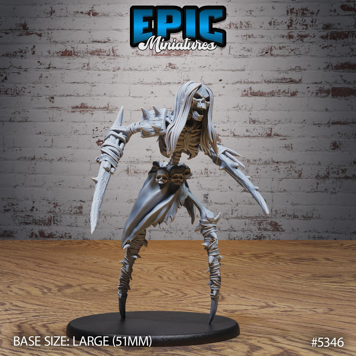 Bone Abomination Option #5346 front DND miniature Bloody Night 16k resin