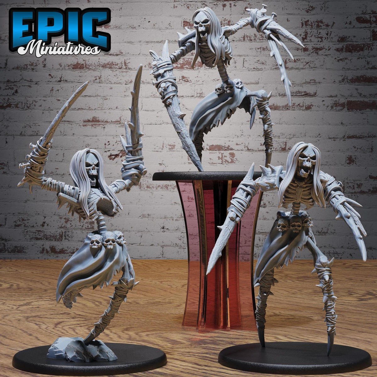 Bone Abomination Set of 3 DND miniatures group photo Bloody Night
