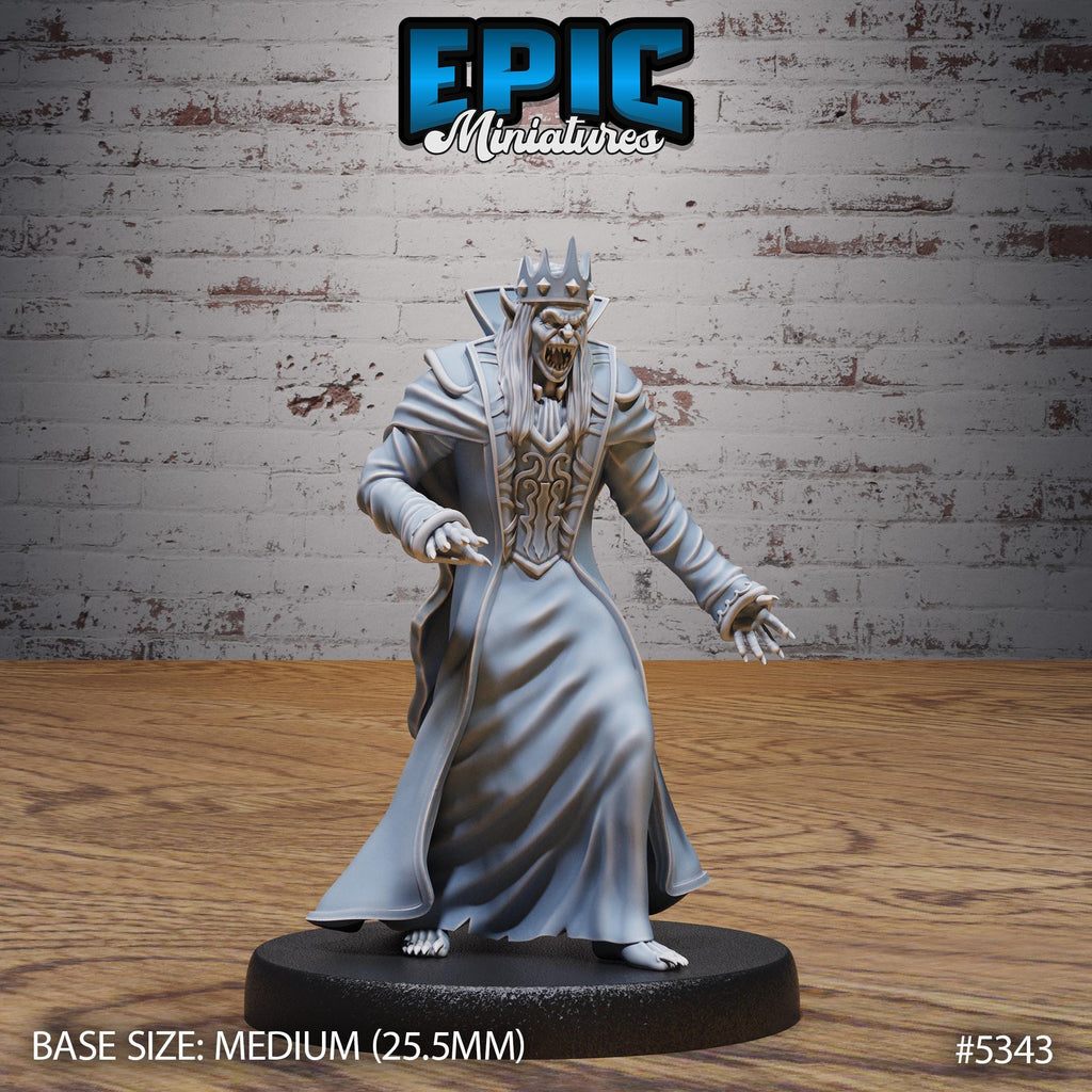 Vampire King Option #5344 front DND miniature Bloody Night 16k resin