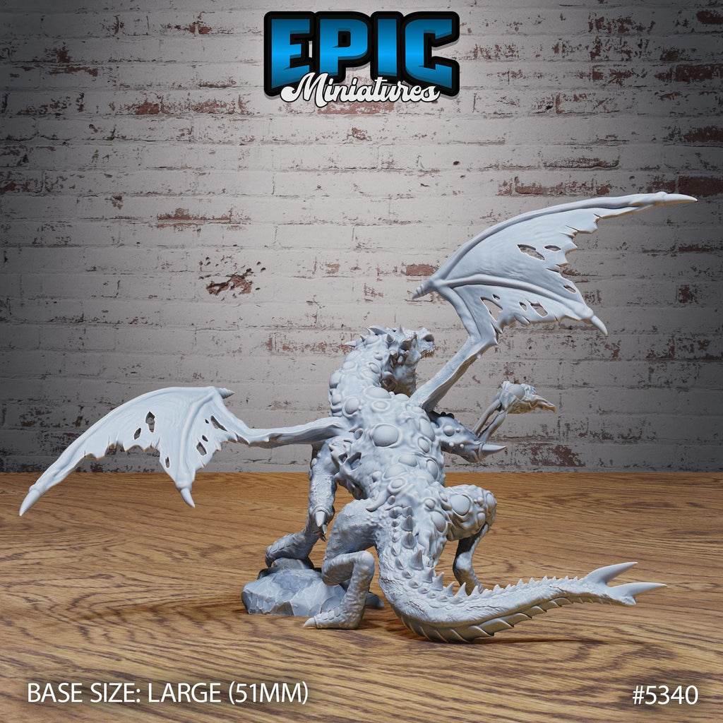 Miasma Dragon Option #5340 back DND miniature Bloody Night 16k resin