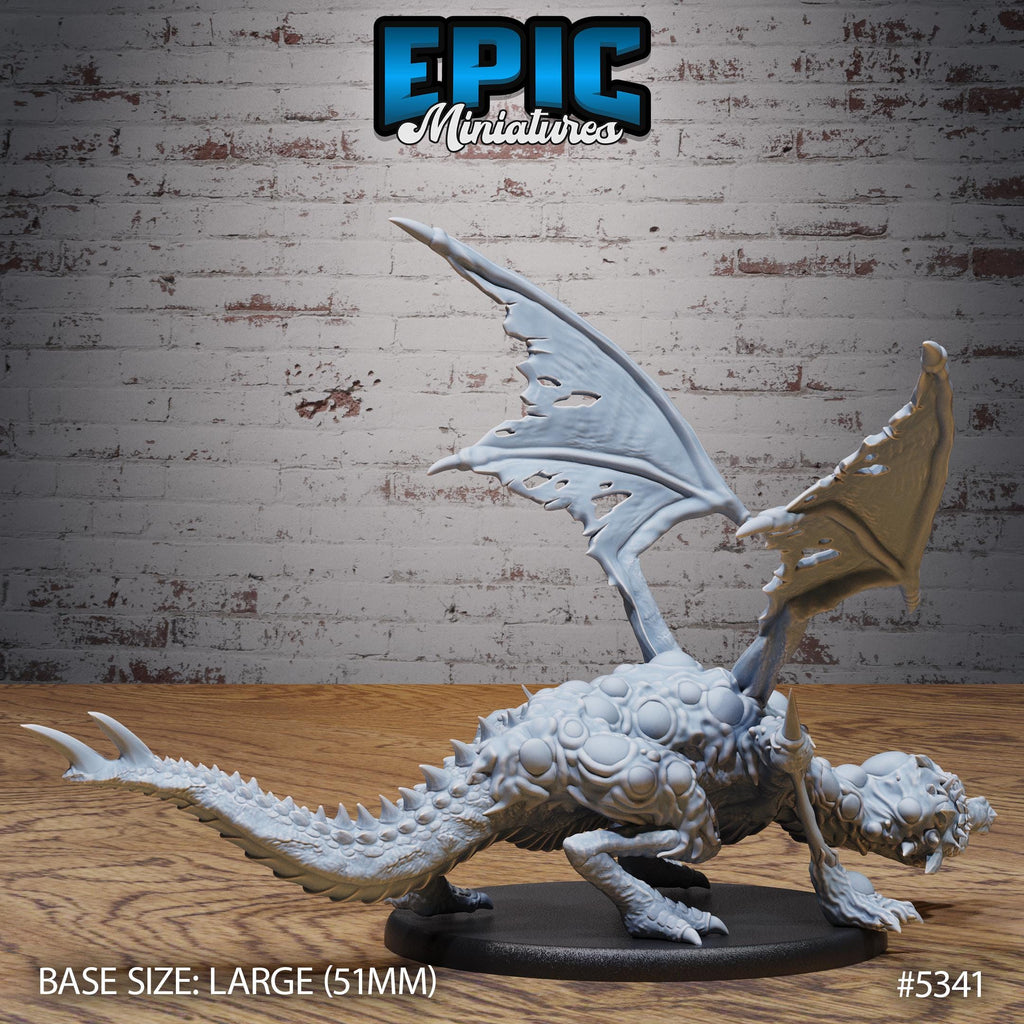 Miasma Dragon Option #5341 back DND miniature Bloody Night 16k resin