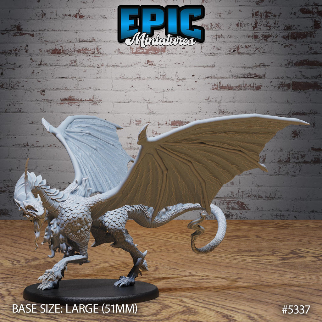 Moonstone Dragon Option #5337 front DND miniature Adventurers Guild 16k resin